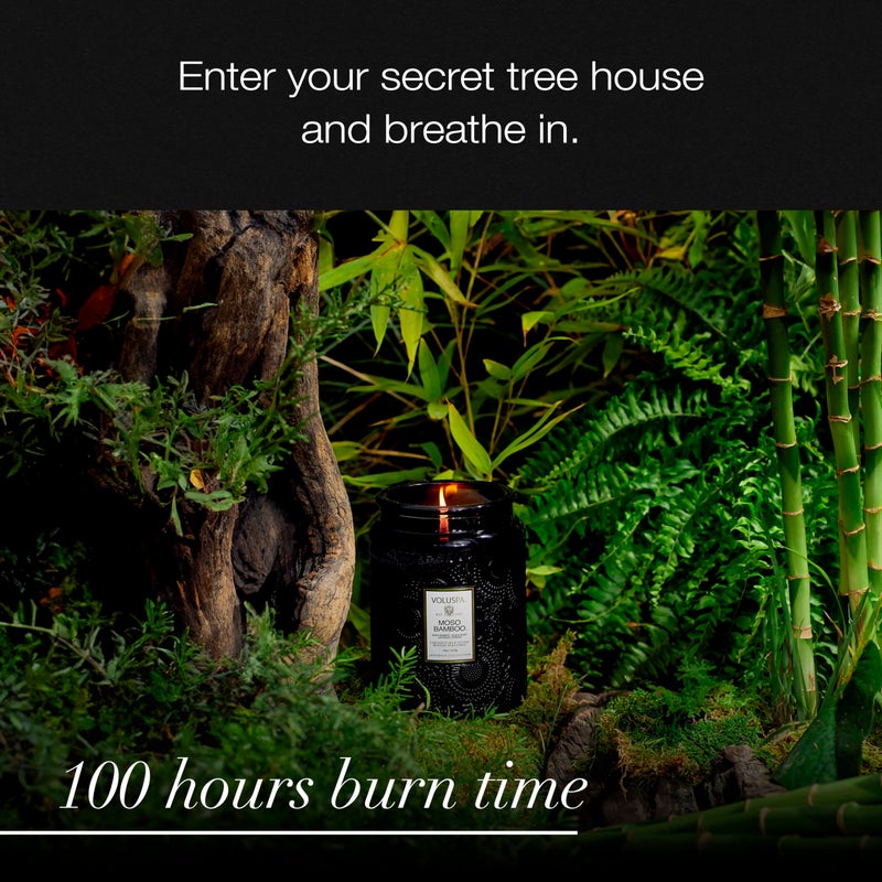 Voluspa Moso Bamboo Candle, 18 oz, Coconut Wax Blend, Scented Candles for Home, 100 Hour Burn Time, Candle Jars - Image 5